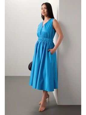 RTR Roksanda Blue Midi Dress - size 16